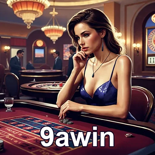 User making secure payment at 9awin casino